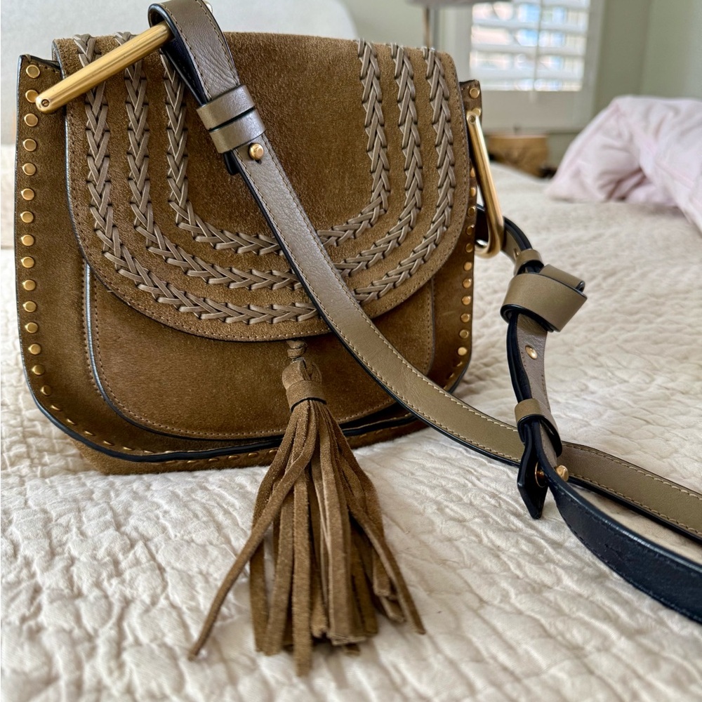 Chloe Suede Crossbody Bag